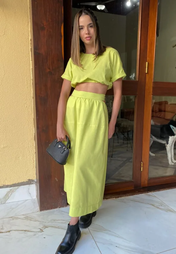 Cropped com Elástico