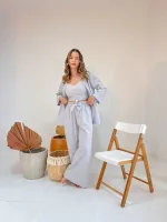 Trijunto: Camisa Elis + Cropped Regina + Calça Pantalona Sebastiana