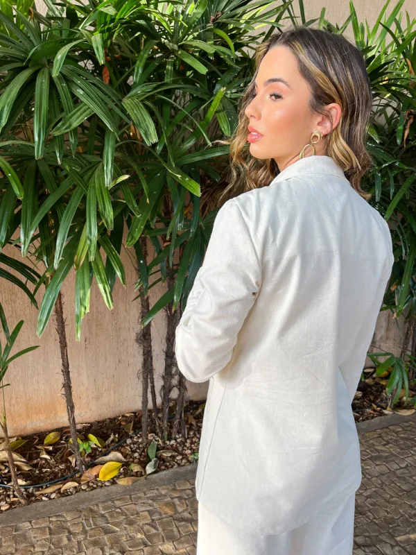 Blazer de linho Ana