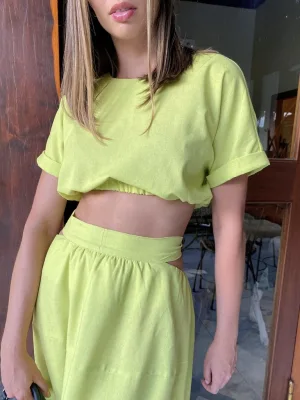 Cropped com Elástico