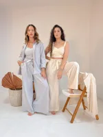 Trijunto: Camisa Elis + Cropped Regina + Calça Pantalona Sebastiana