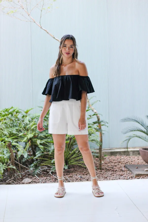Shorts de Linho Elen