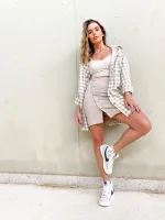 Saia de Suede com Fenda