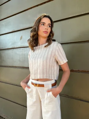 Blusa cropped Sabiá