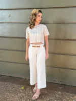 Blusa cropped Sabiá