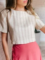 Blusa cropped Sabiá