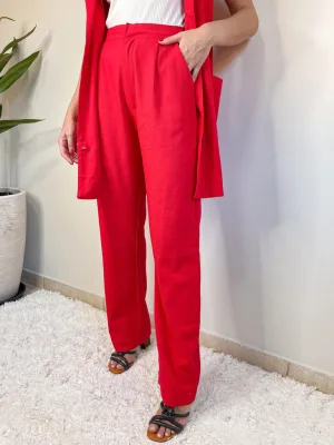 Calça de linho Águia
