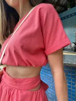Cropped com Elástico