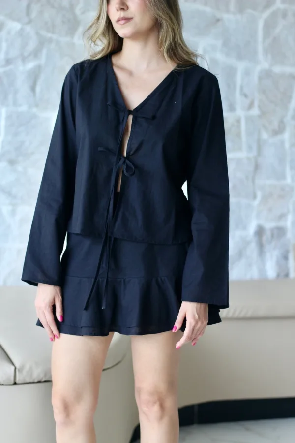 Conjunto: Blusa + Saia Letticia