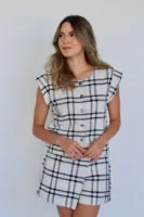 Blusa Colete Granada Xadrez