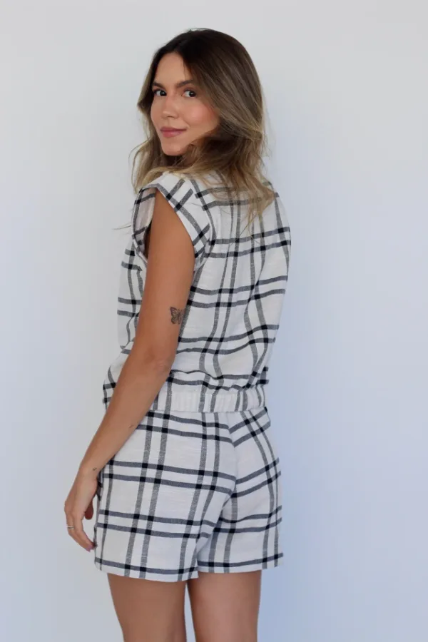 Blusa Colete Granada Xadrez