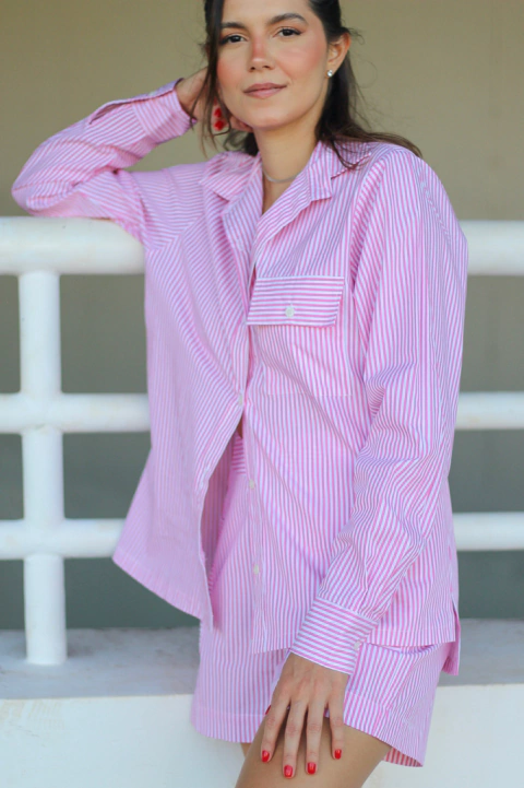 Camisa Olivia Listrada