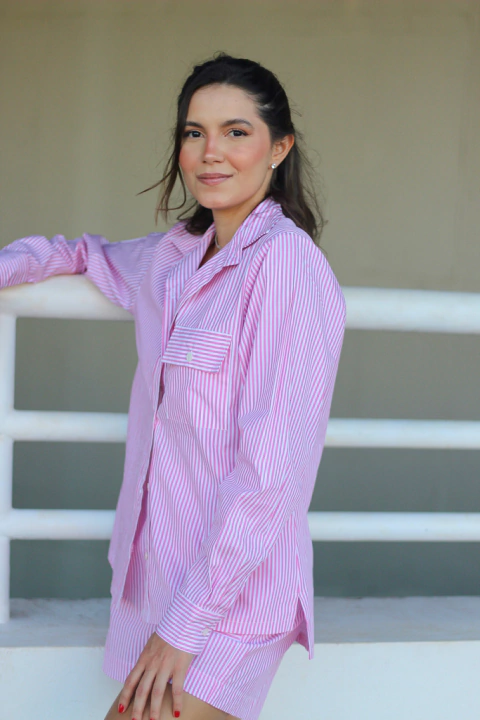 Camisa Olivia Listrada